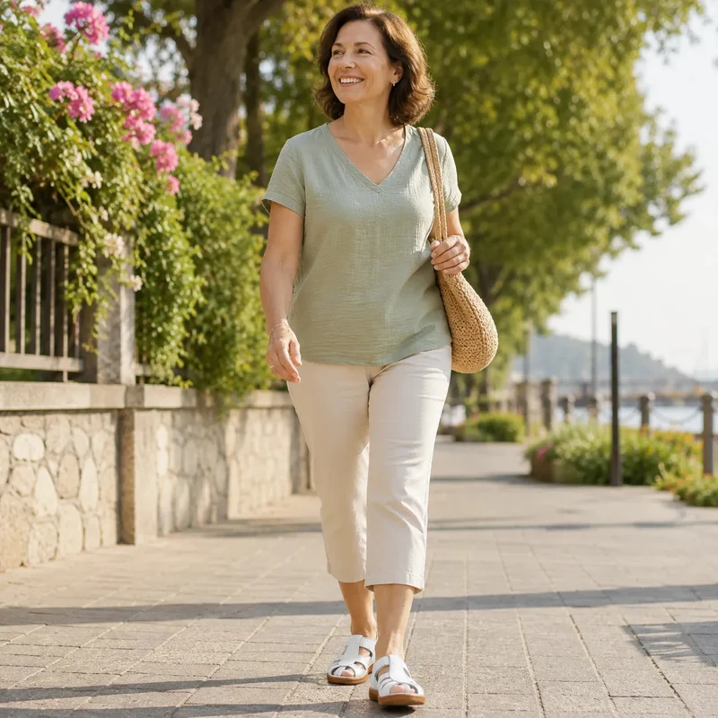 Komfort-Sandale aus Leder — Premium-Soft · Rutschfest · Federleicht
