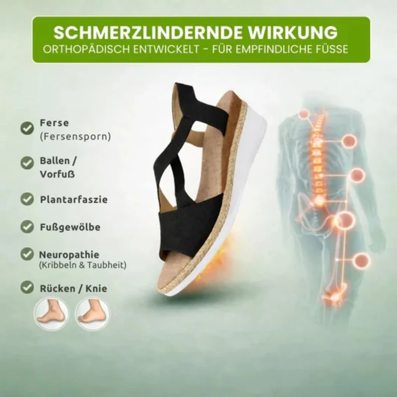 OrthoStella Komfort-Sandalen | Rutschfest & Federleicht