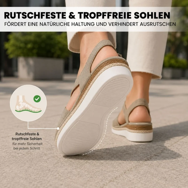 OrthoStella Komfort-Sandalen | Rutschfest & Federleicht