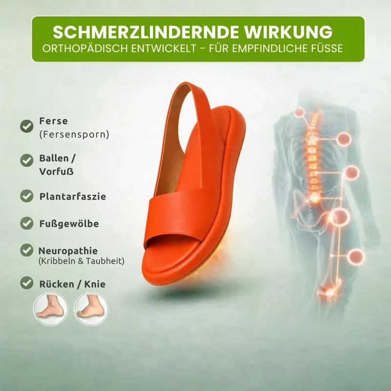 OrthoSandale Komfort-Sandalen | Rutschfest & Federleicht