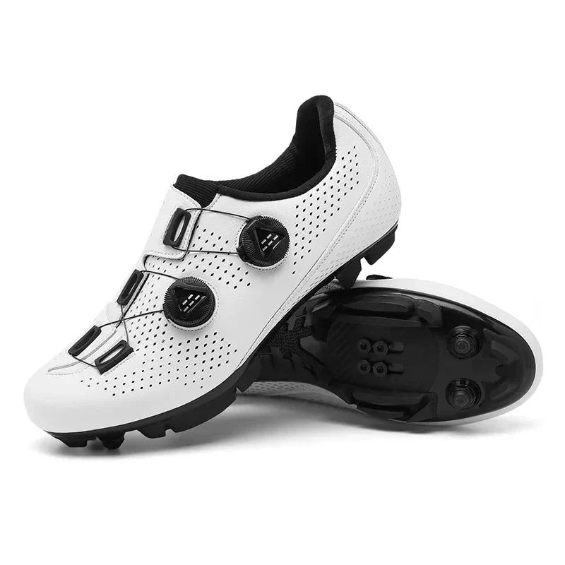 Unisex-Fahrradschuhe mit doppeltem Drehverschluss für MTB und Rennrad