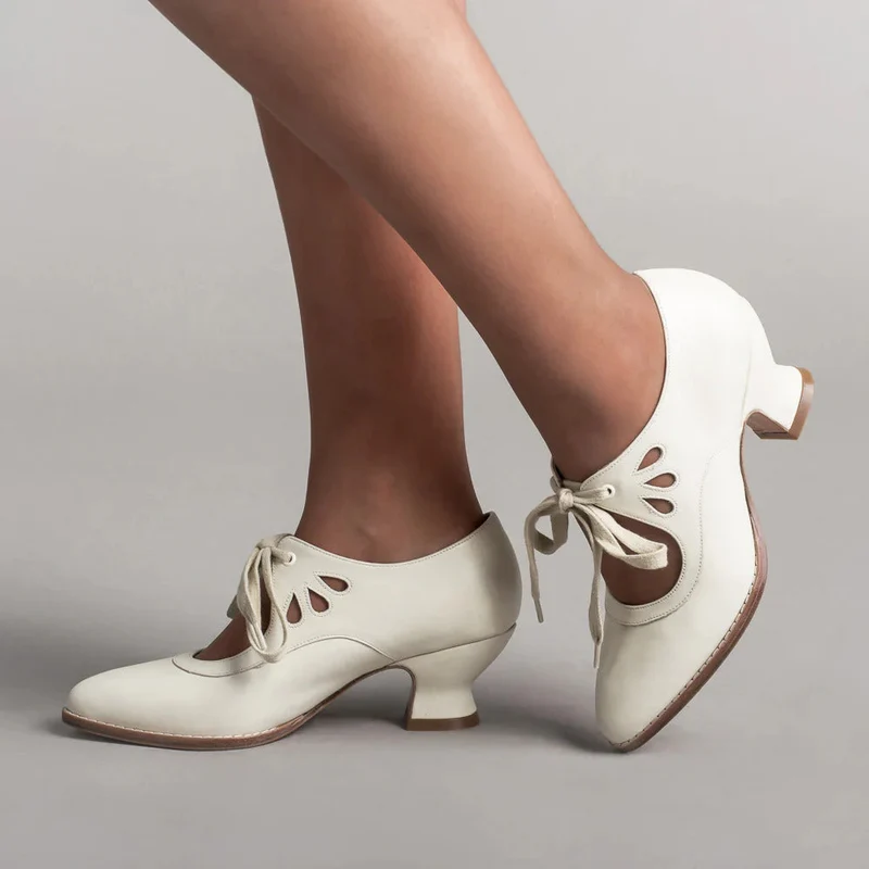 Orthopädische Leder-Pumps für Damen