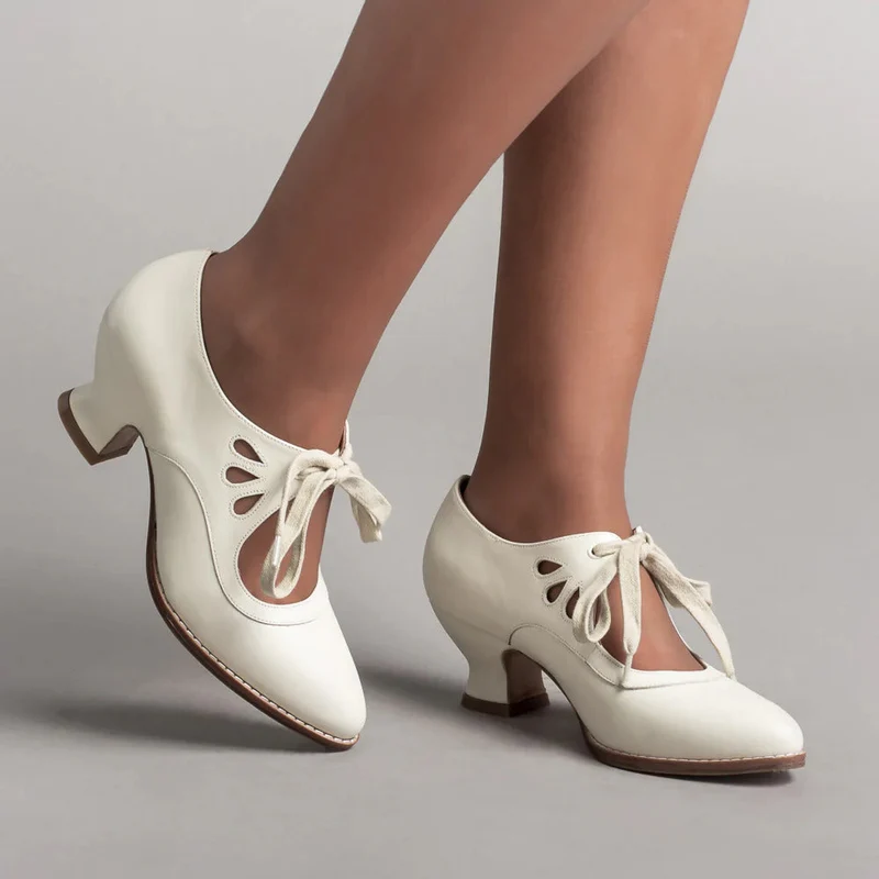 Orthopädische Leder-Pumps für Damen