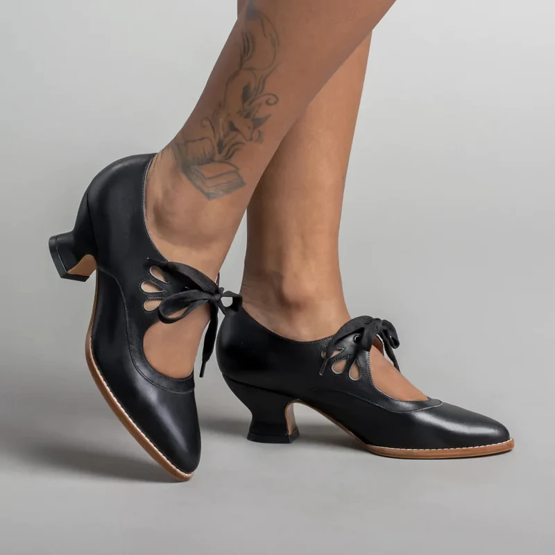 Orthopädische Leder-Pumps für Damen