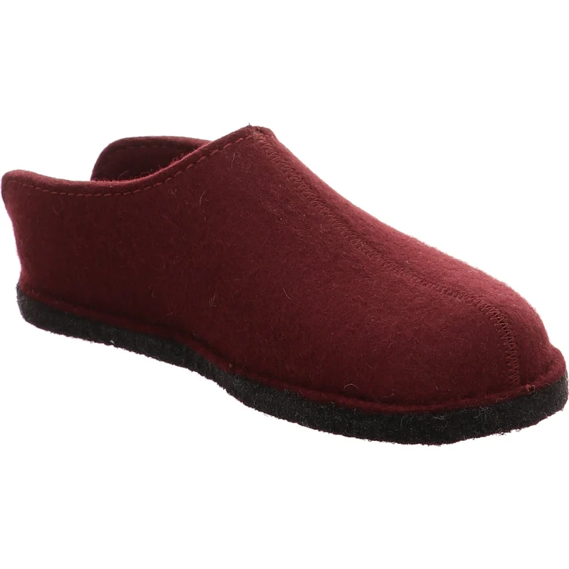 Haflinger Hausschuh Flair smiley bordo