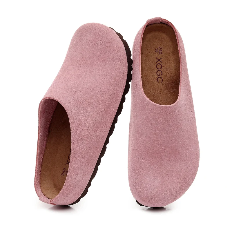 Sandalen mit Korkfußbett und Fußgewölbeunterstützung – bequeme, rutschfeste Lederclogs