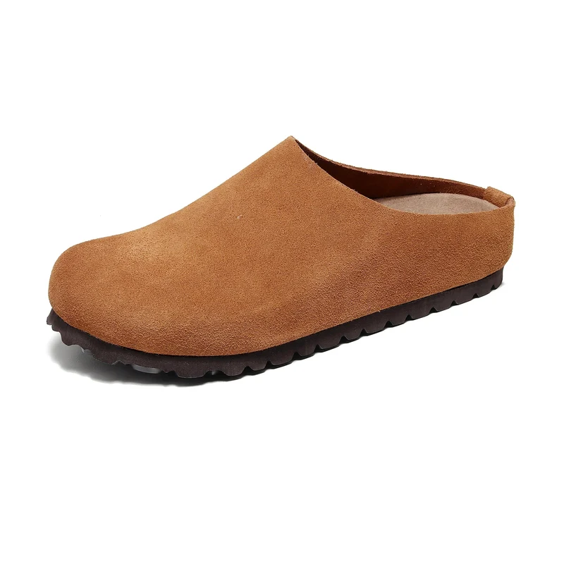 Sandalen mit Korkfußbett und Fußgewölbeunterstützung – bequeme, rutschfeste Lederclogs