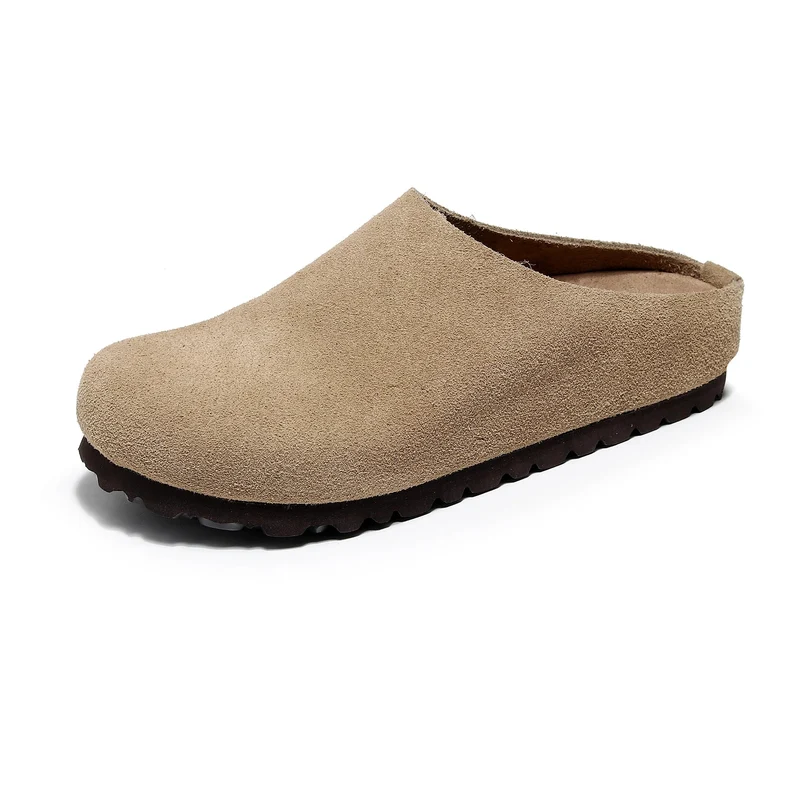 Sandalen mit Korkfußbett und Fußgewölbeunterstützung – bequeme, rutschfeste Lederclogs