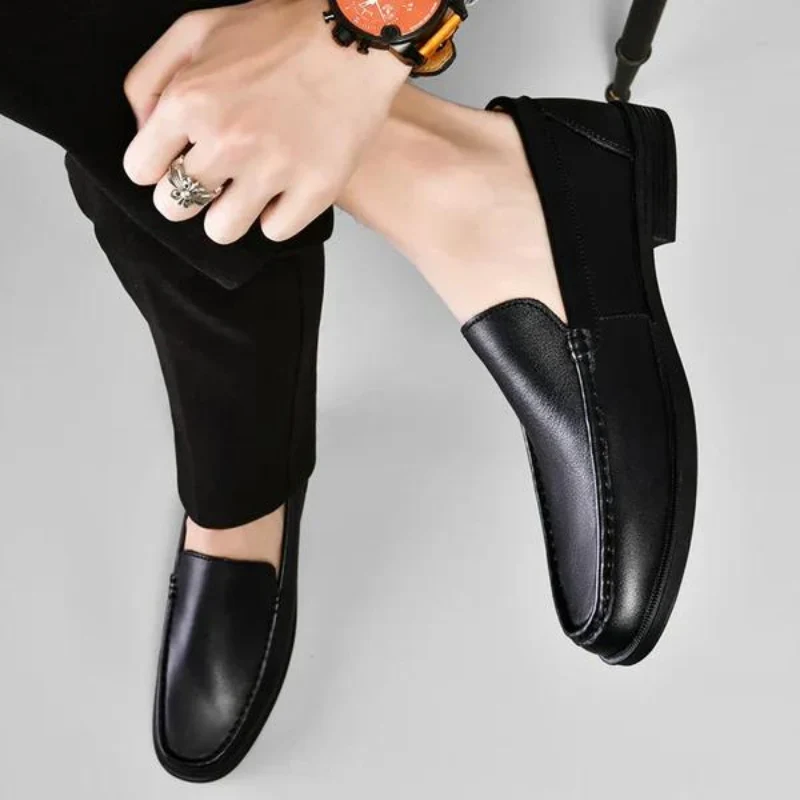 Herren-Slipper aus echtem Leder