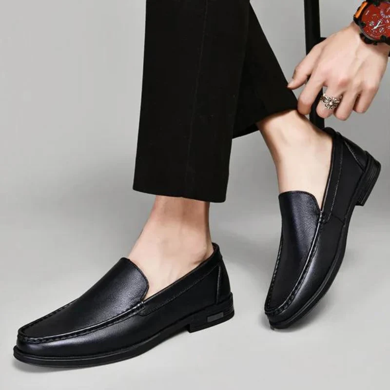 Herren-Slipper aus echtem Leder