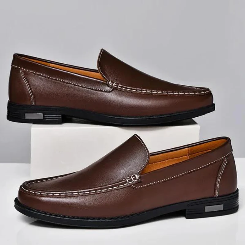 Herren-Slipper aus echtem Leder