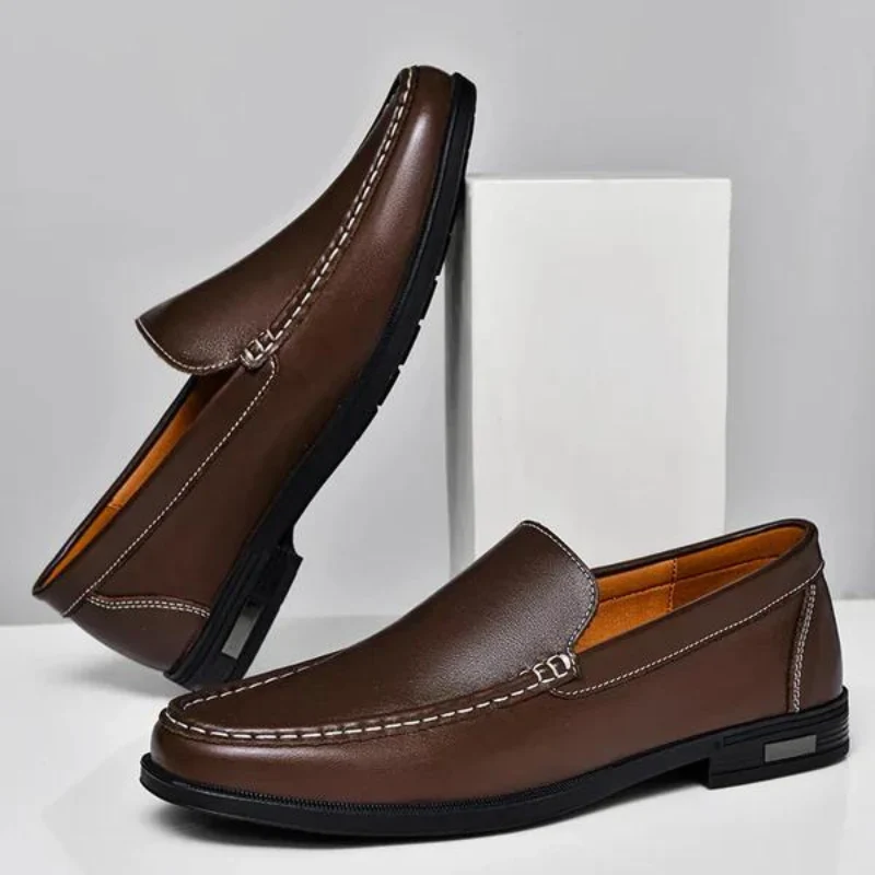 Herren-Slipper aus echtem Leder