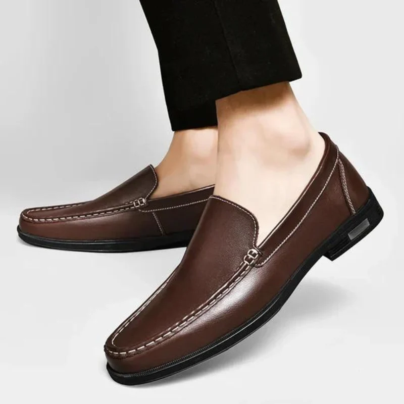 Herren-Slipper aus echtem Leder