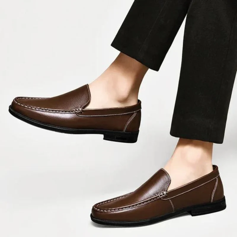 Herren-Slipper aus echtem Leder