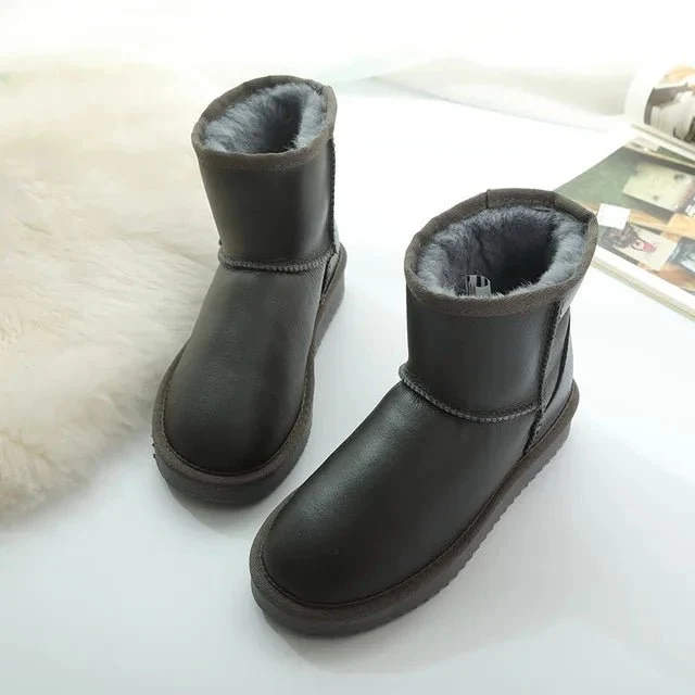 Winterstiefel aus Lammfell – Damen-Stiefeletten aus echtem Fell für ultimativen Komfort