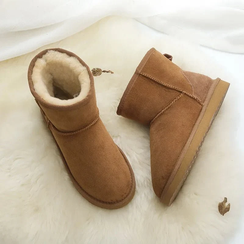 Winterstiefel aus Lammfell – Damen-Stiefeletten aus echtem Fell für ultimativen Komfort