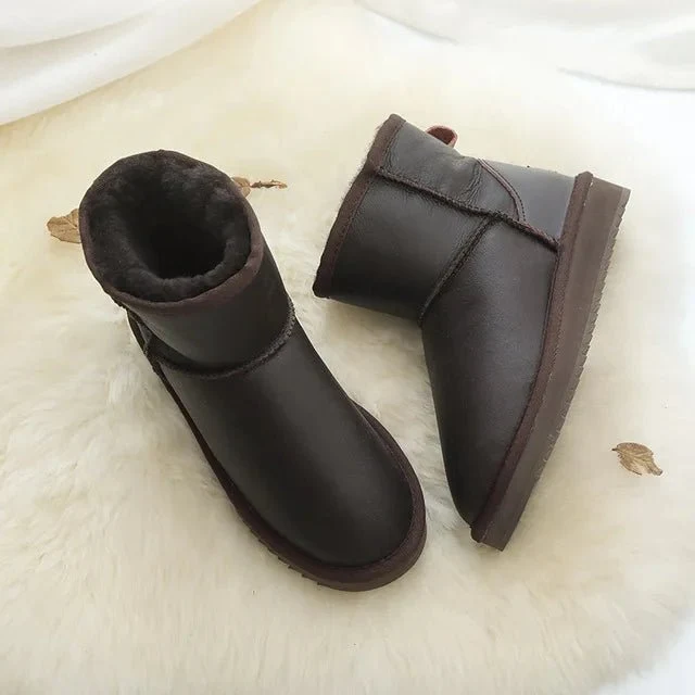 Winterstiefel aus Lammfell – Damen-Stiefeletten aus echtem Fell für ultimativen Komfort