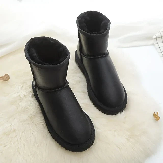 Winterstiefel aus Lammfell – Damen-Stiefeletten aus echtem Fell für ultimativen Komfort