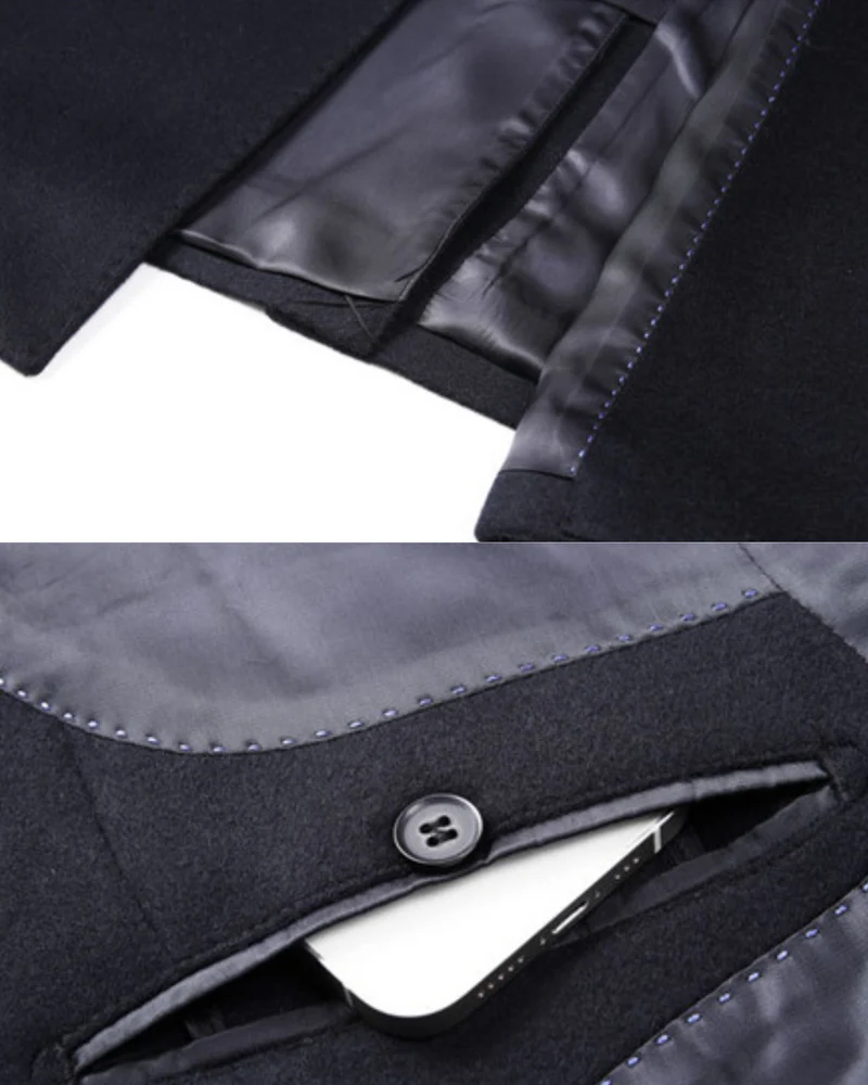 NY Double-Faced Silk and Cashmere Wool Topcoat