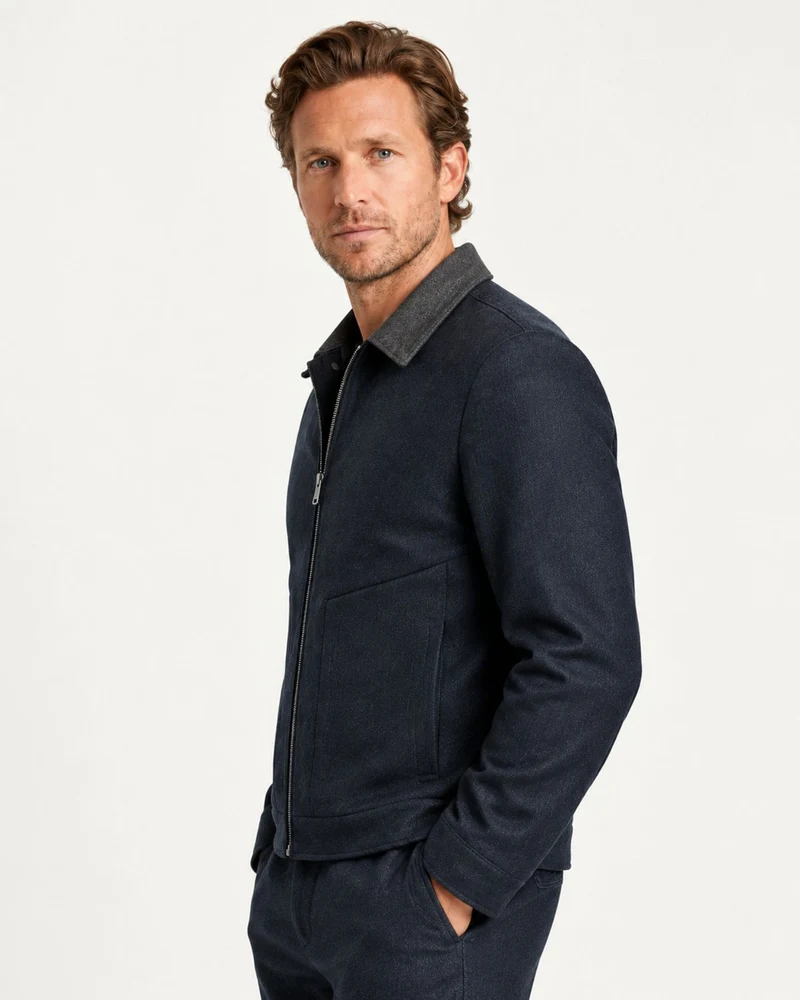 Boston Short Double-Faced Wool Jacket