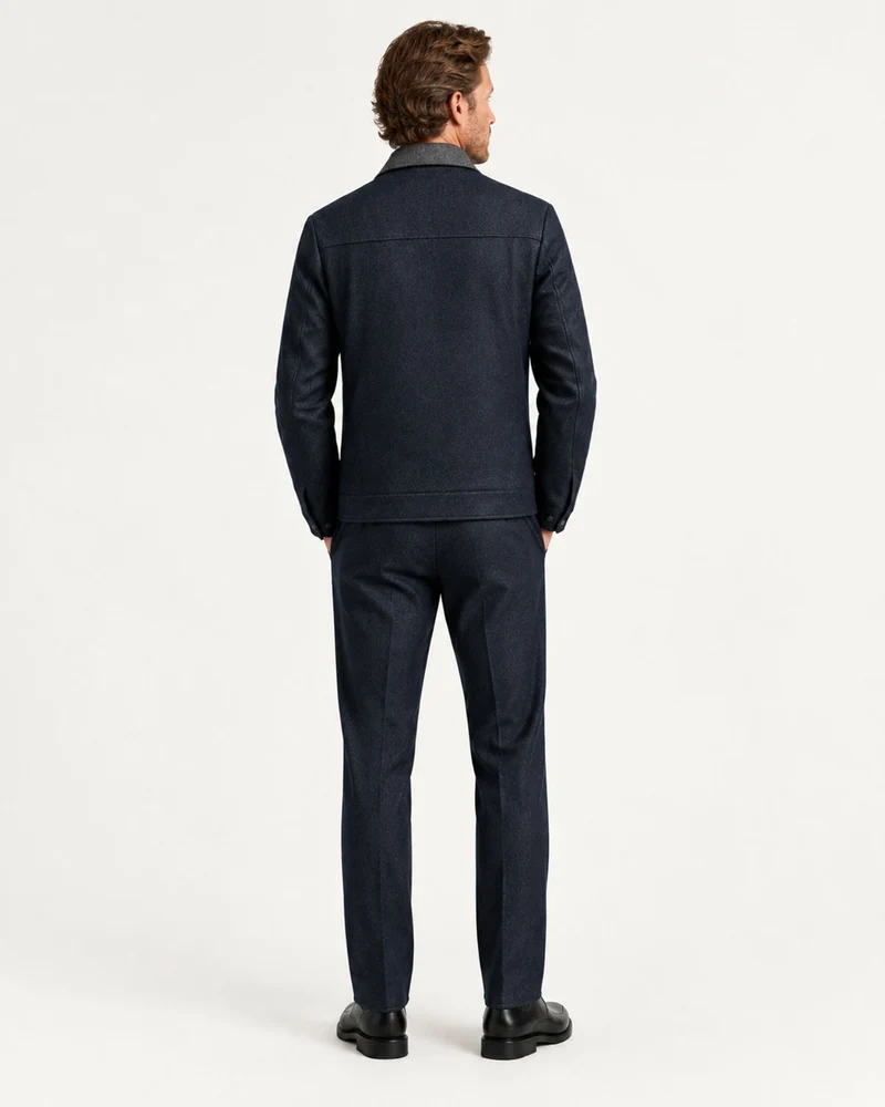 Boston Short Double-Faced Wool Jacket