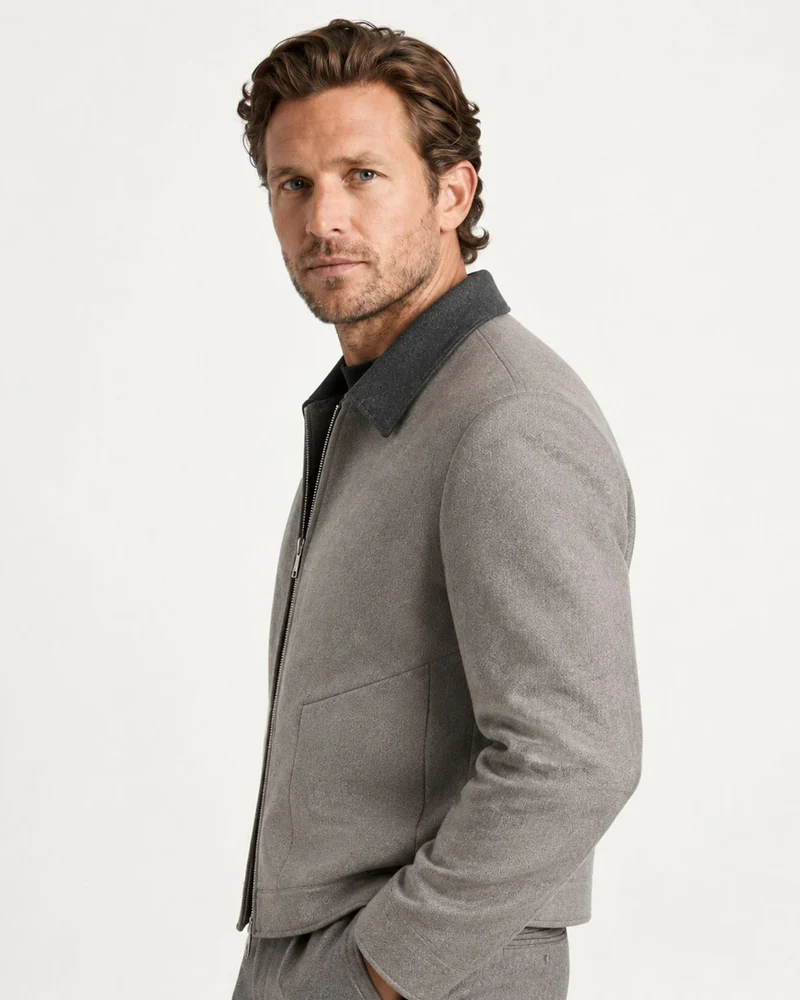 Boston Short Double-Faced Wool Jacket