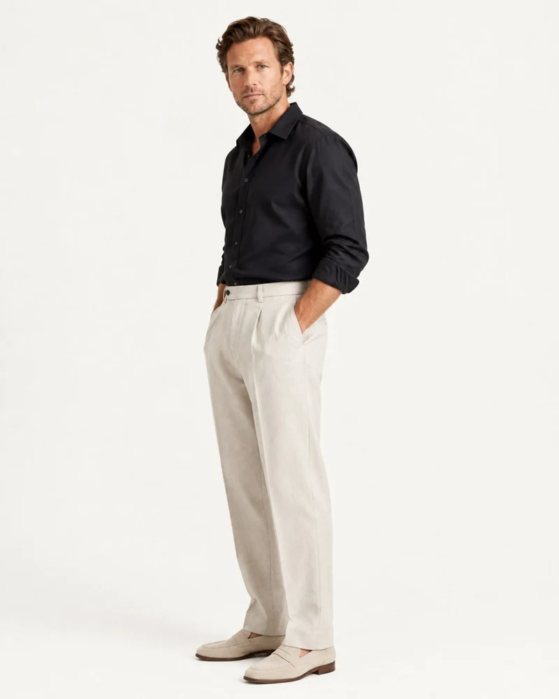 Cannes Pull-On Straight Leg Dress Pants