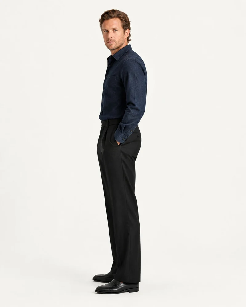 Cannes Pull-On Straight Leg Dress Pants