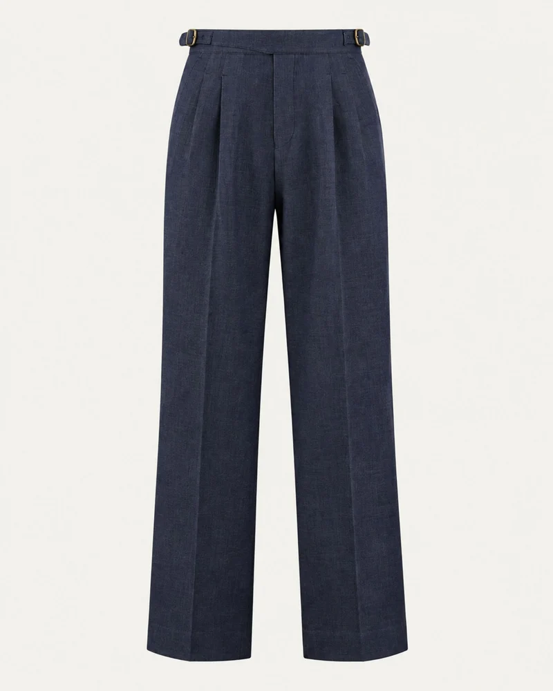 Paris Relaxed Fit Yarn-Dyed Gurkha Trousers