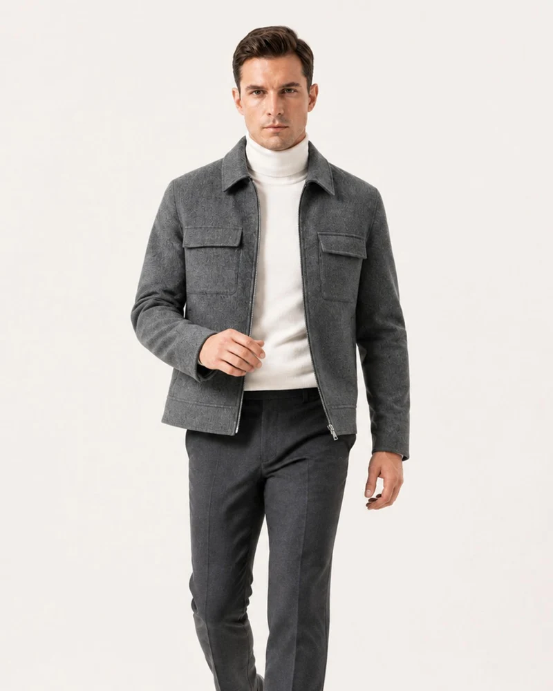 Portofino Lapel Double-Faced Wool Jacket