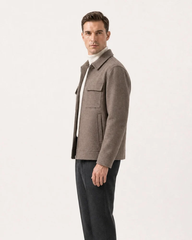 Portofino Lapel Double-Faced Wool Jacket