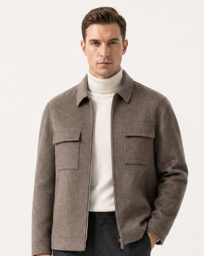Portofino Lapel Double-Faced Wool Jacket