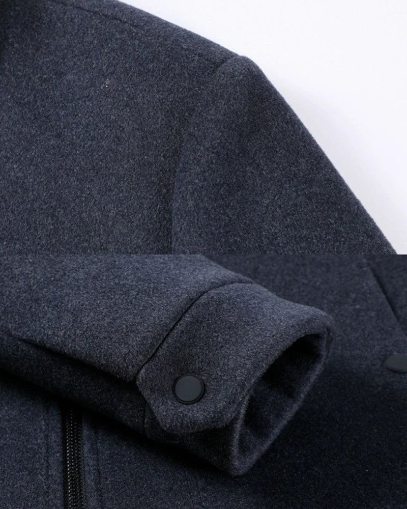 Light Collared Wrinkle-Resistant Wool Jacket