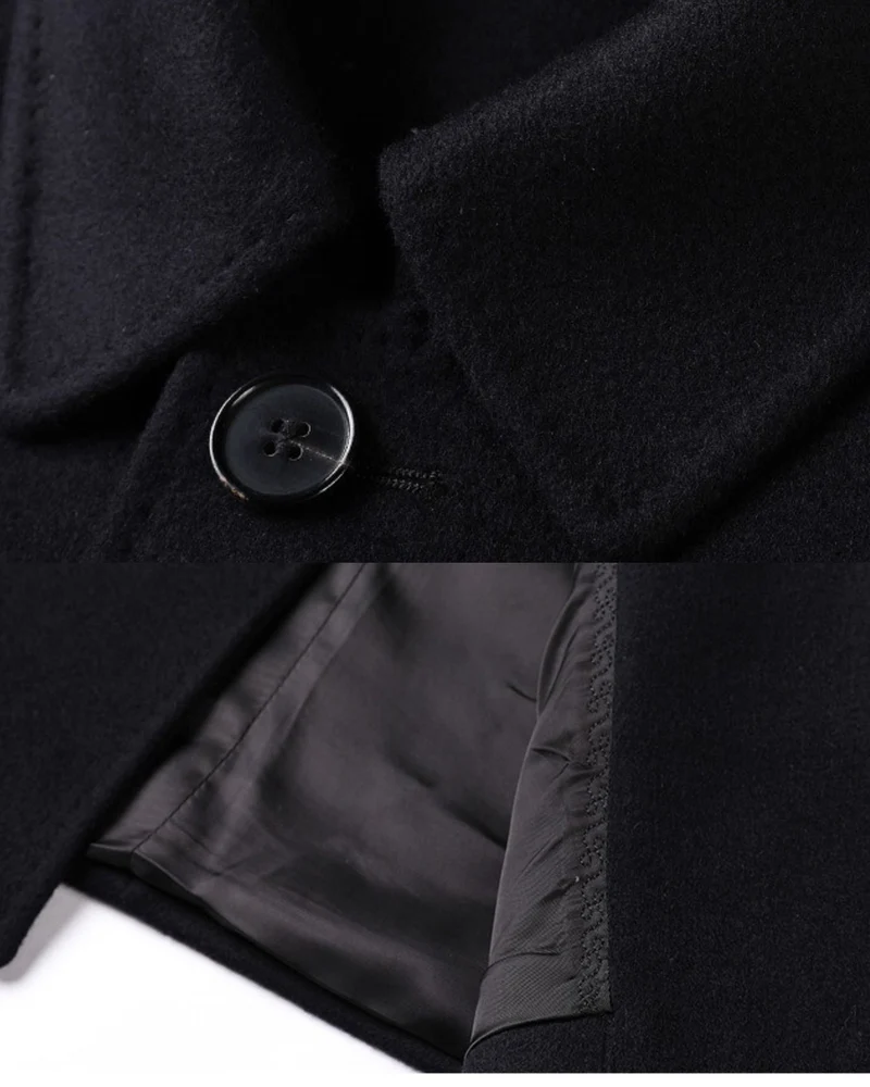 Mid-Length Double-Faced Cashmere Overcoat