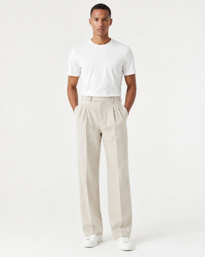 Monaco Relaxed Fit Straight-Leg Trousers