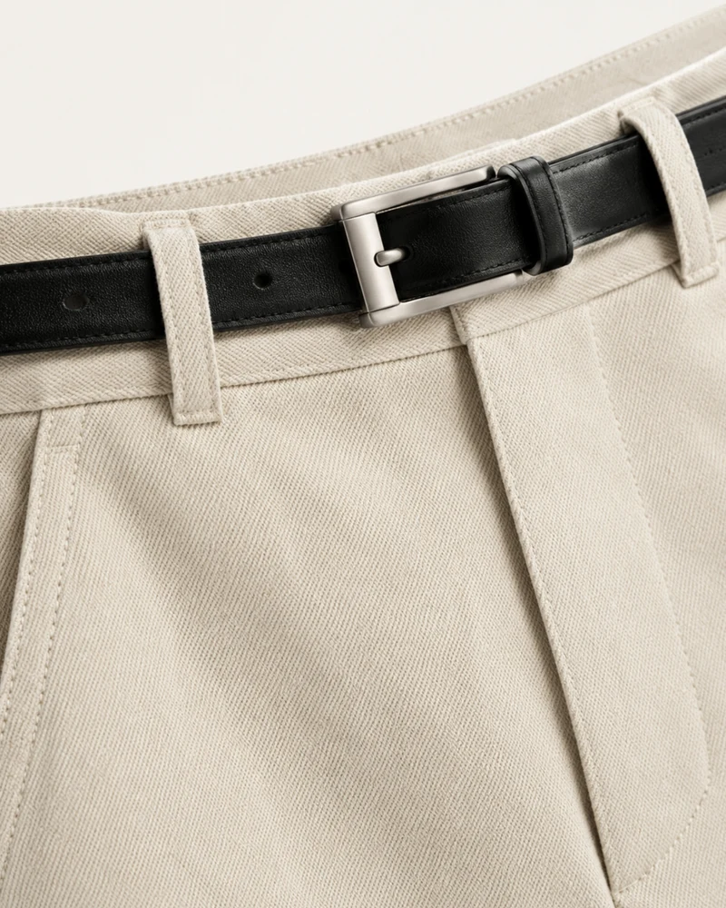 Rosy High-Waisted Straight Leg Trousers