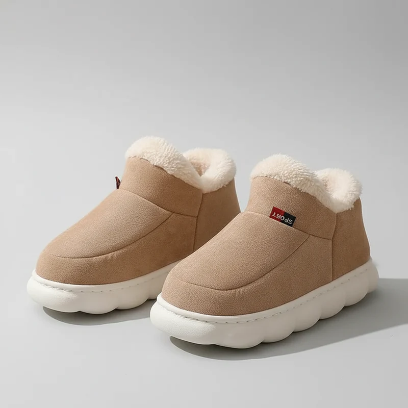 Asgard Winterkuschelpantoffeln für Damen und Herren – rutschfeste Fell-Schneestiefel