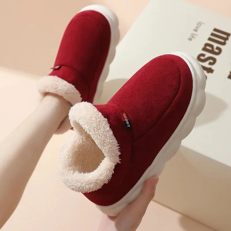 Asgard Winterkuschelpantoffeln für Damen und Herren – rutschfeste Fell-Schneestiefel