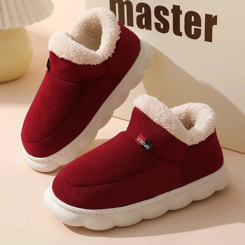 Asgard Winterkuschelpantoffeln für Damen und Herren – rutschfeste Fell-Schneestiefel