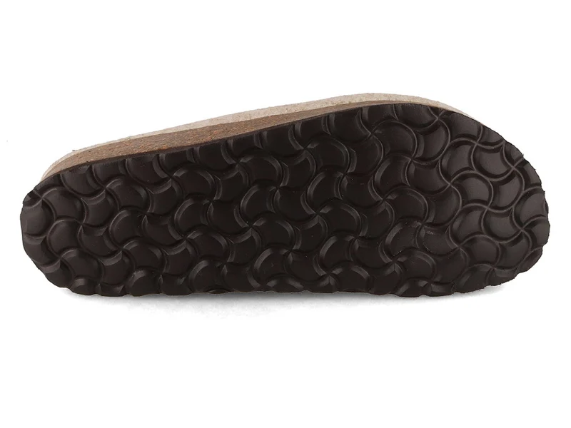 Tuffeln Komfort vegane Filzpantoffeln, beige