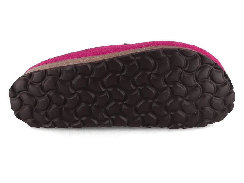 Tuffeln Komfort vegane Filzpantoffeln, fuchsia