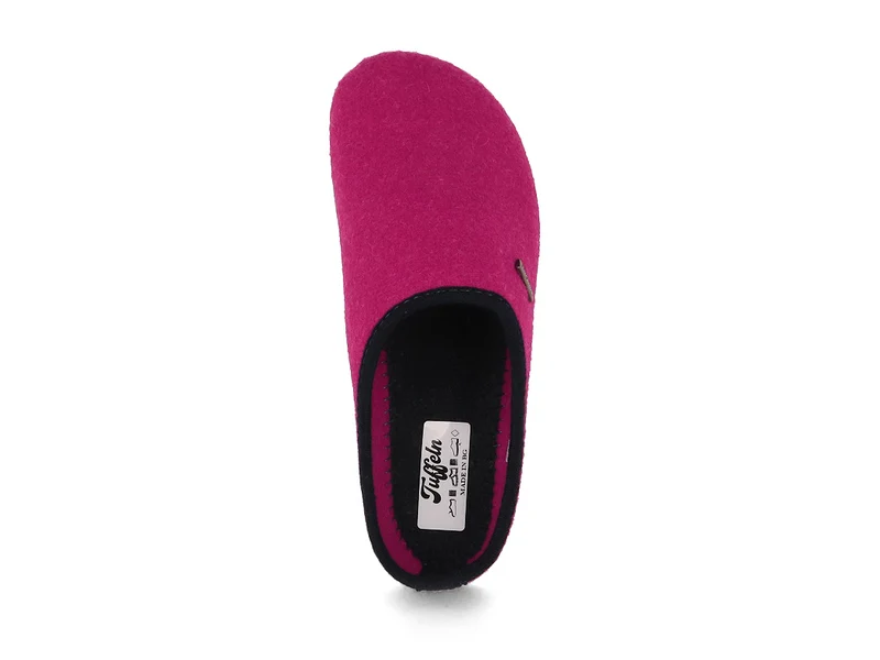 Tuffeln Komfort vegane Filzpantoffeln, fuchsia