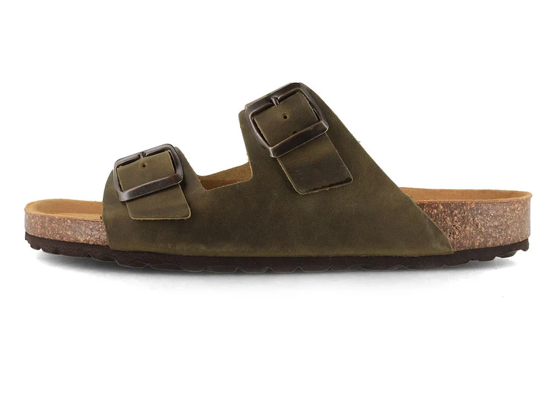 Tuffeln Föhr Ledersandale, kiwi