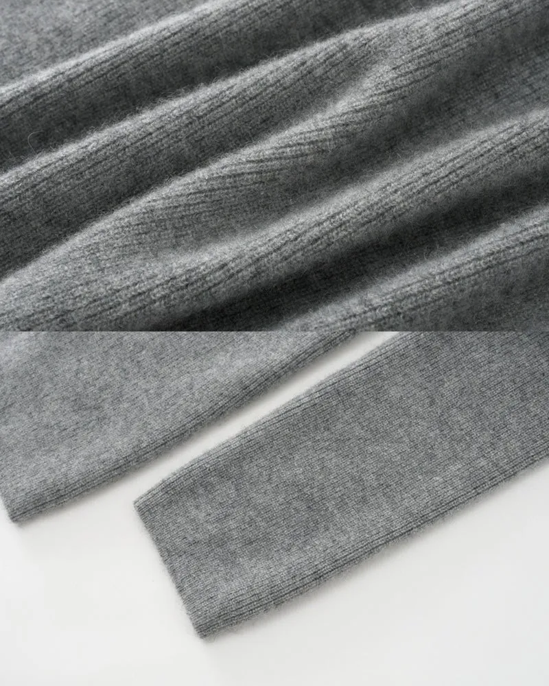 NY Cashmere Asymmetrical Zip Cardigan