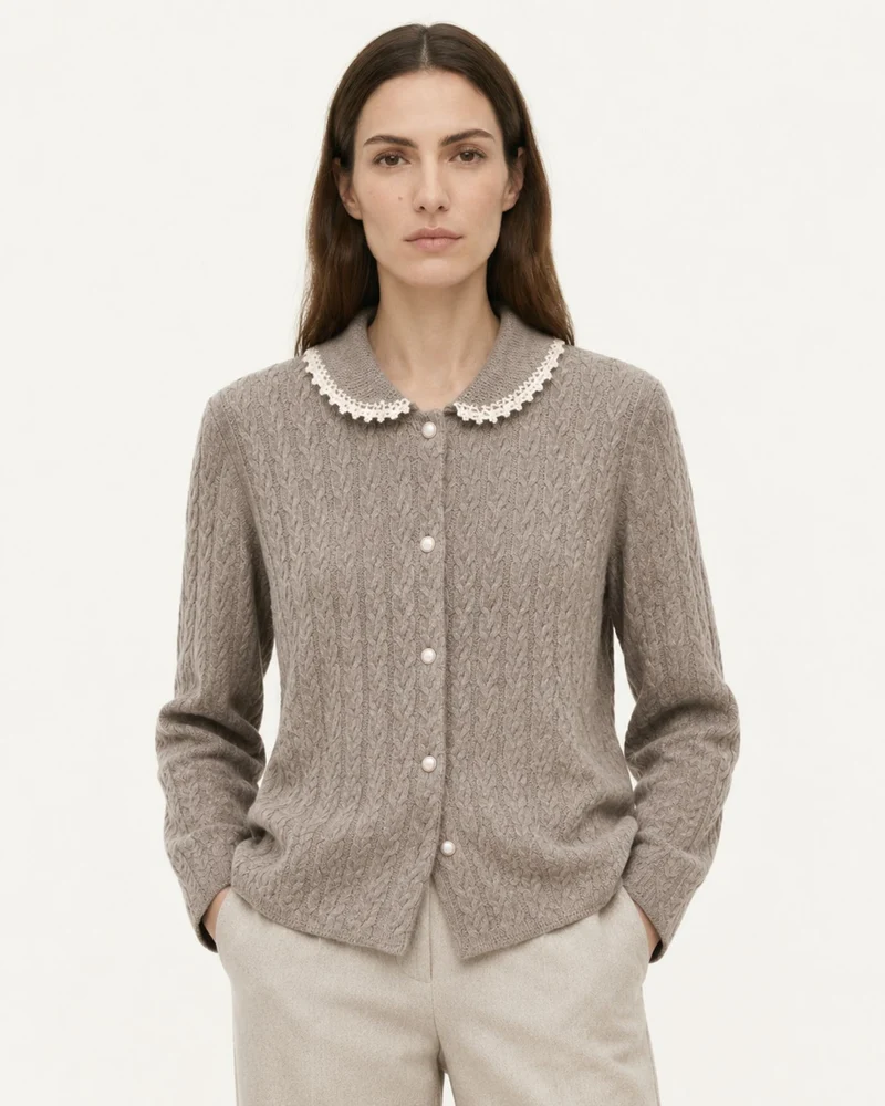 Limited Edition Cashmere Cable Knit Cardigan