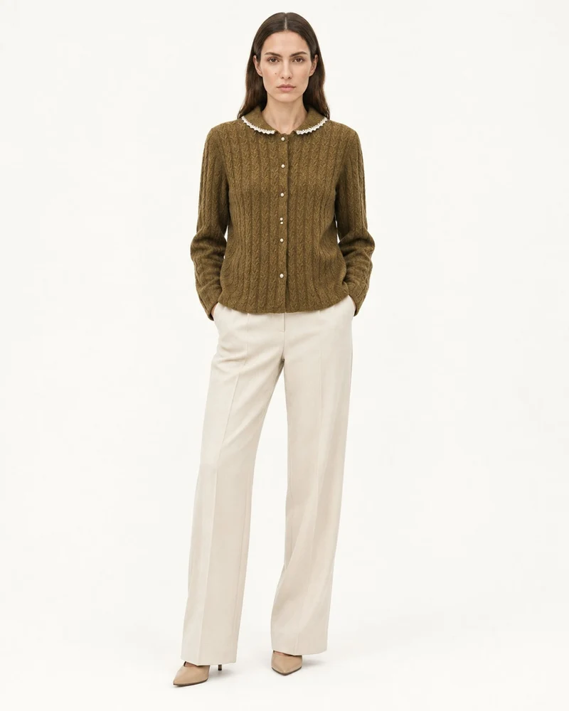 Limited Edition Cashmere Cable Knit Cardigan