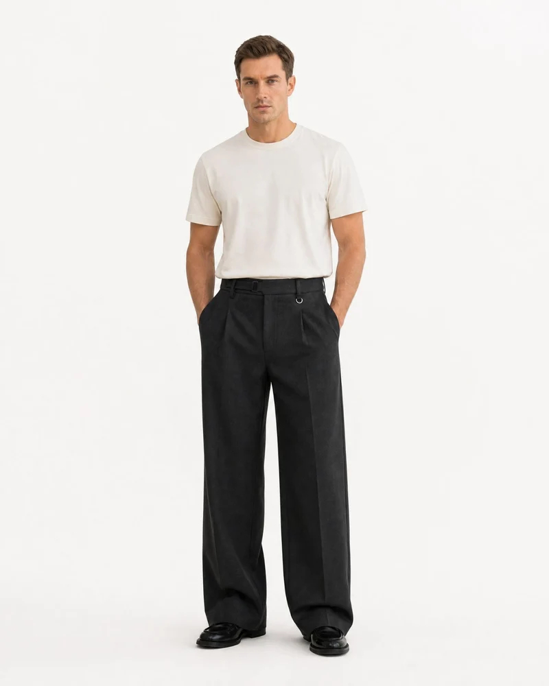 Ny Drapey Pleated Adjustable Trousers
