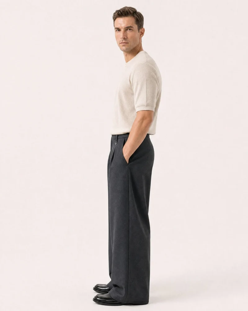 Ny Drapey Pleated Adjustable Trousers