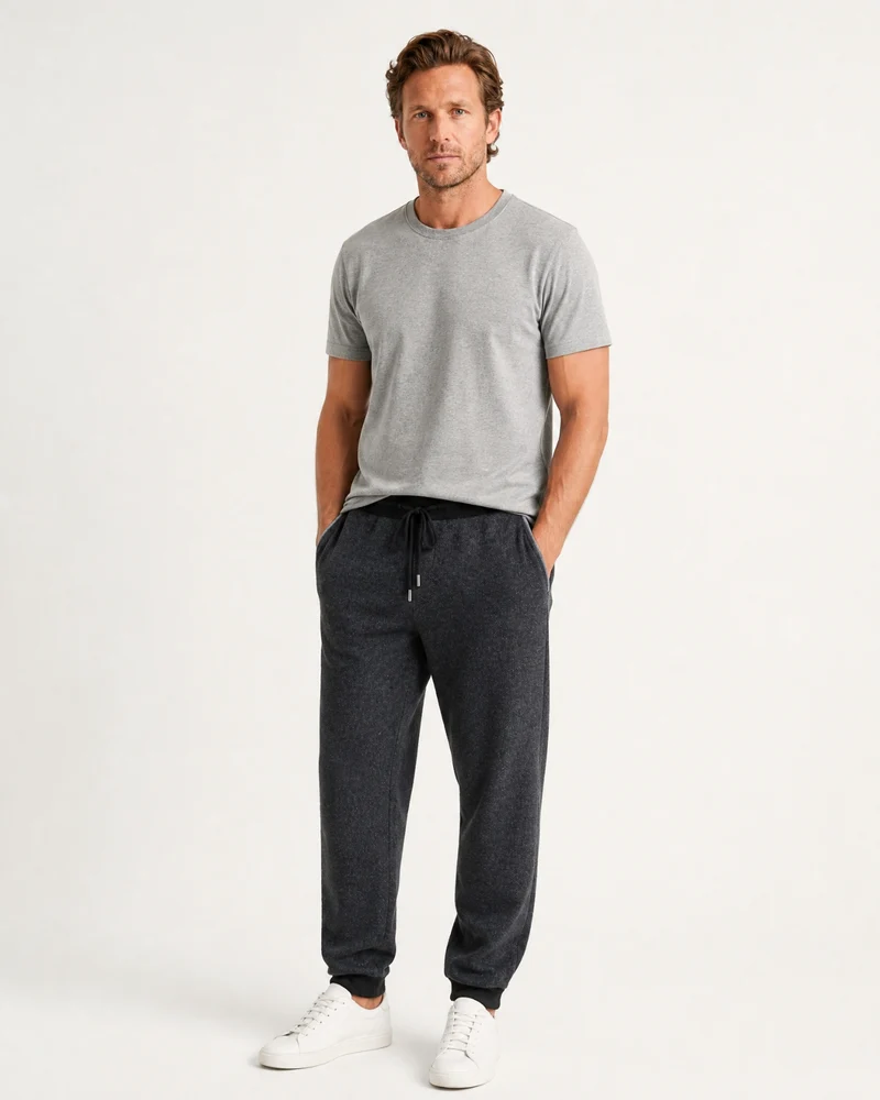 New York Thermal Cashmere Knit Sweatpants
