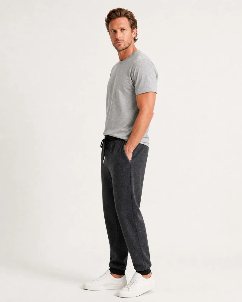 New York Thermal Cashmere Knit Sweatpants